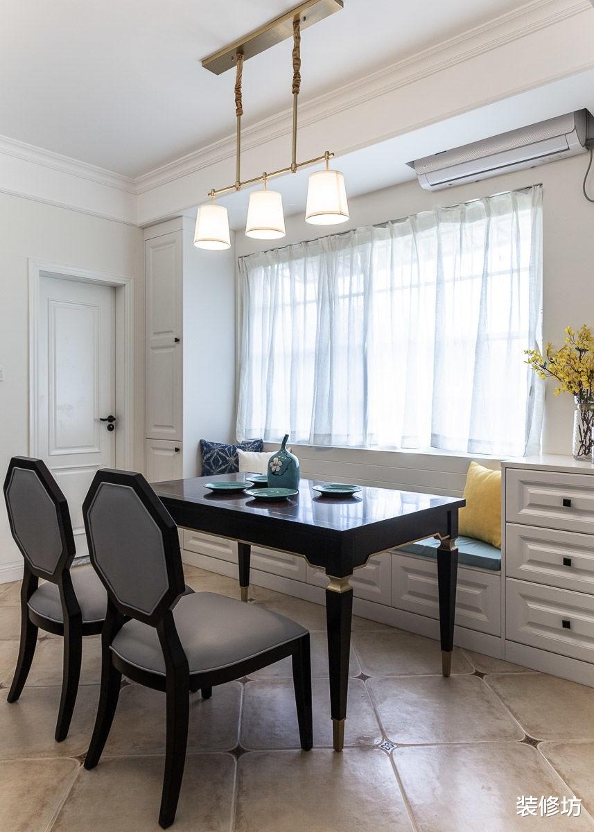 |73平的美式空间，将餐厅设计在阳台，小阳台也可以如此实用