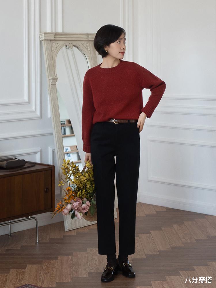 八分穿搭 冬季还得穿“羊毛衫”，女人会打扮更优雅，这些搭配才叫高级优雅