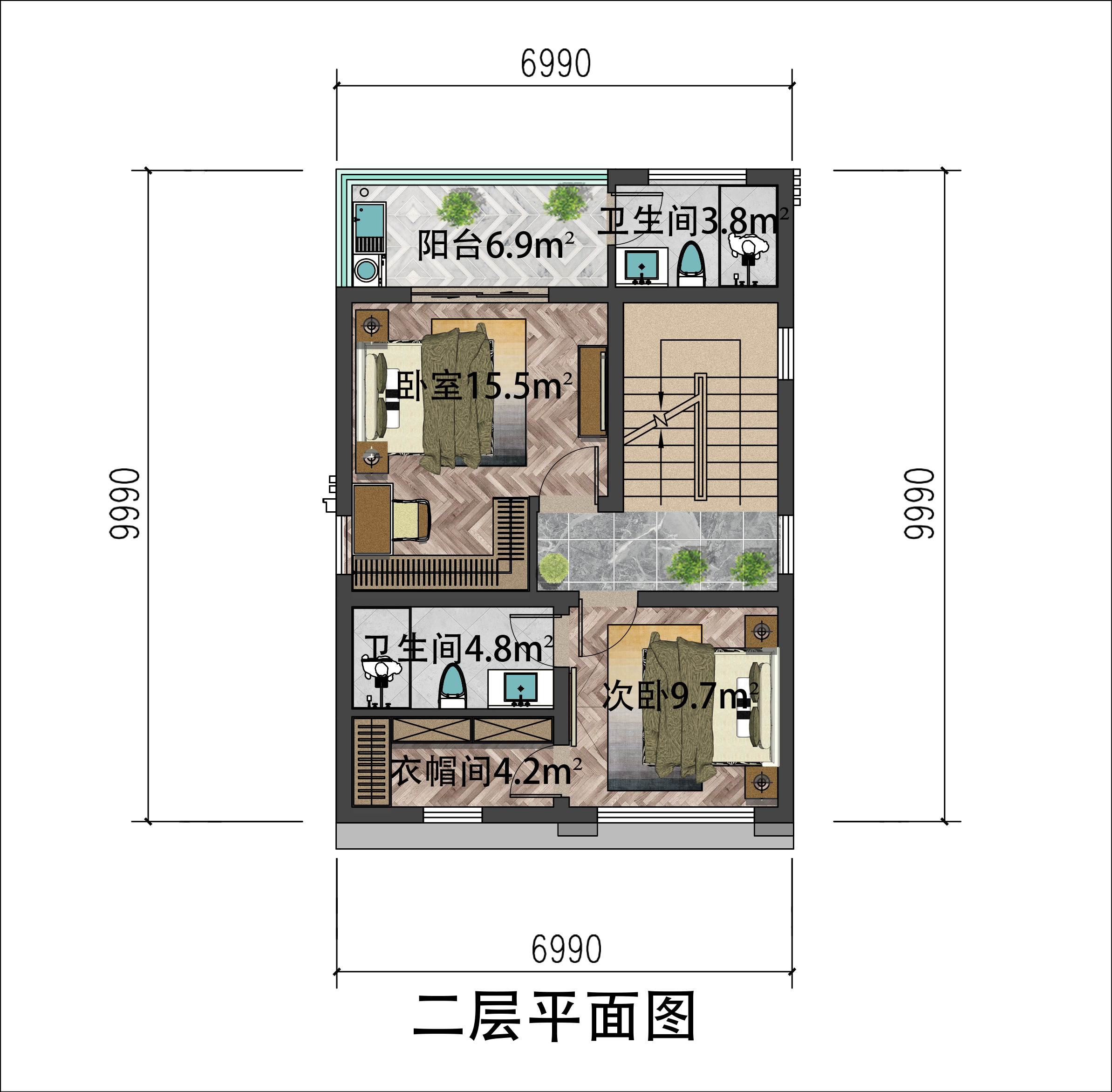 |四层简约现代风住宅，7*10的小户型如何布局