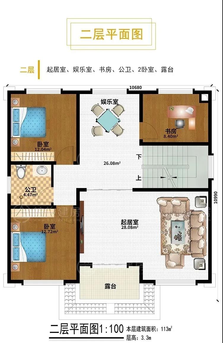 |三层新中式农村别墅,低调奢华,主体25万搞定