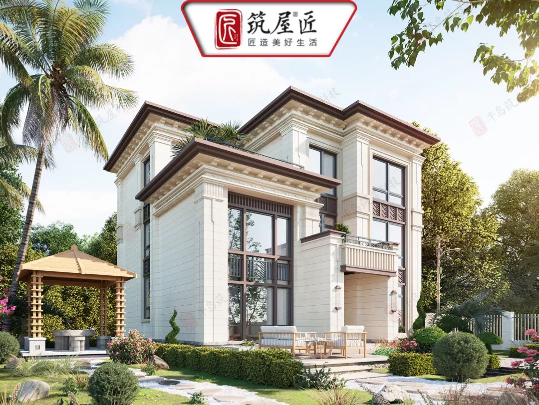 罗湖|12X12简欧三层别墅，建造过程省心省力，附图纸和建造实拍图