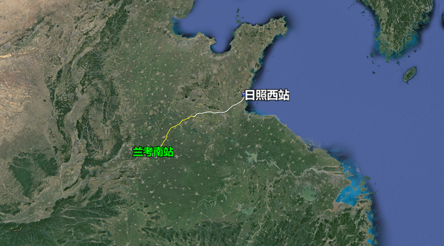 地史之家 恭喜河南、山东人，日兰高铁即将全线通车，曝光站点与线路走向