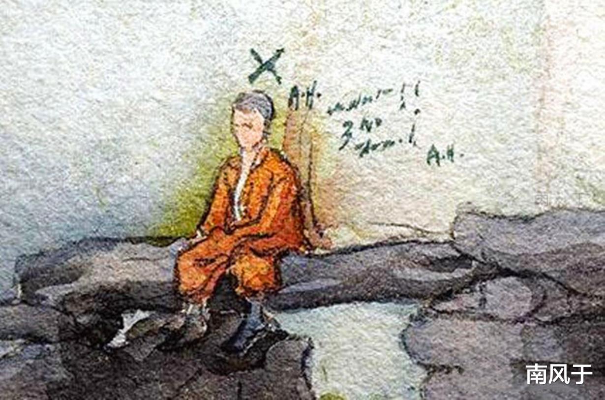 孙殿英|历史过目难忘瞬间：希特勒的自画像，日军身上落满苍蝇，图9竟敢坐炸弹上抽烟