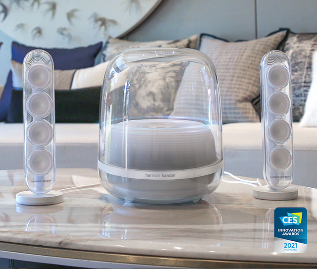 哈曼卡頓|巖板桌面的好搭配，哈曼卡頓SoundSticks 4藍牙音箱降價500元