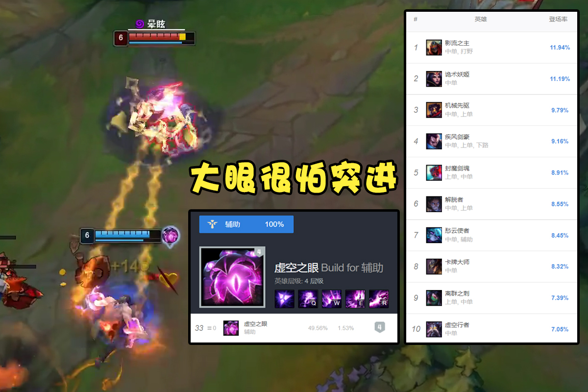虚空之眼|LOL存在感最低的法师，近三年以来“零改动”，打辅助都遭人嫌弃