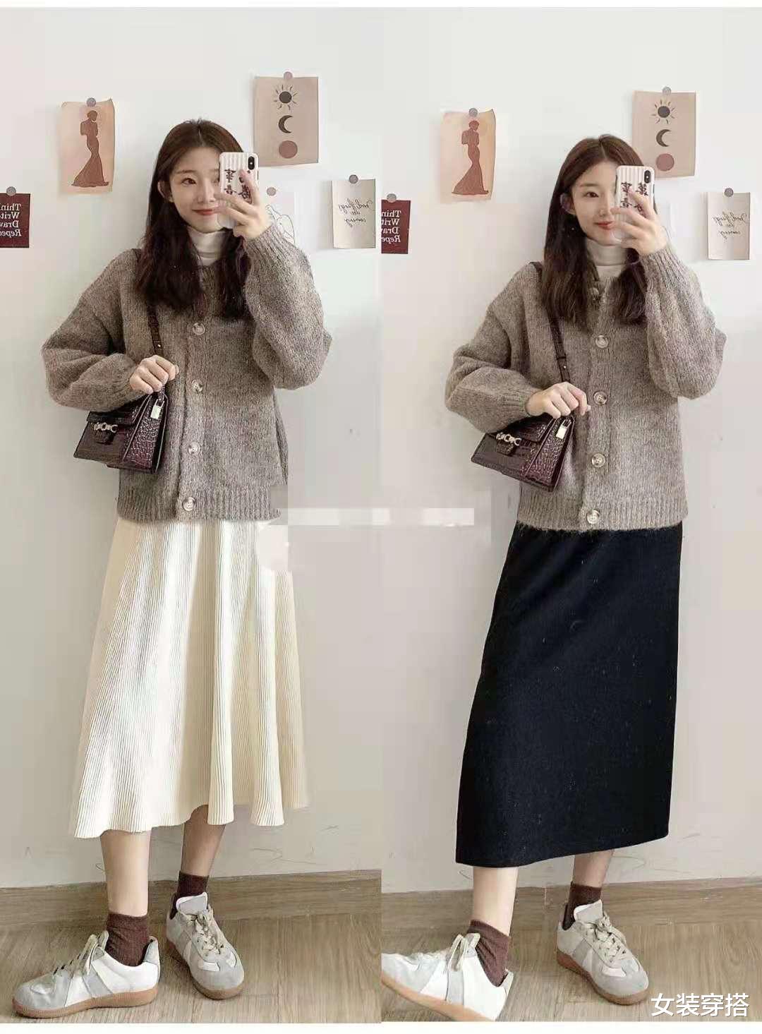 女装穿搭|毛衣开衫怎么搭配衣服好看
