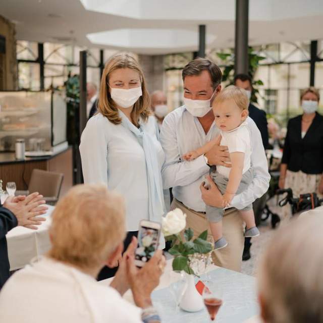 小王子|卢森堡大公储庆40岁生日，1岁小王子奶萌出镜可爱死了