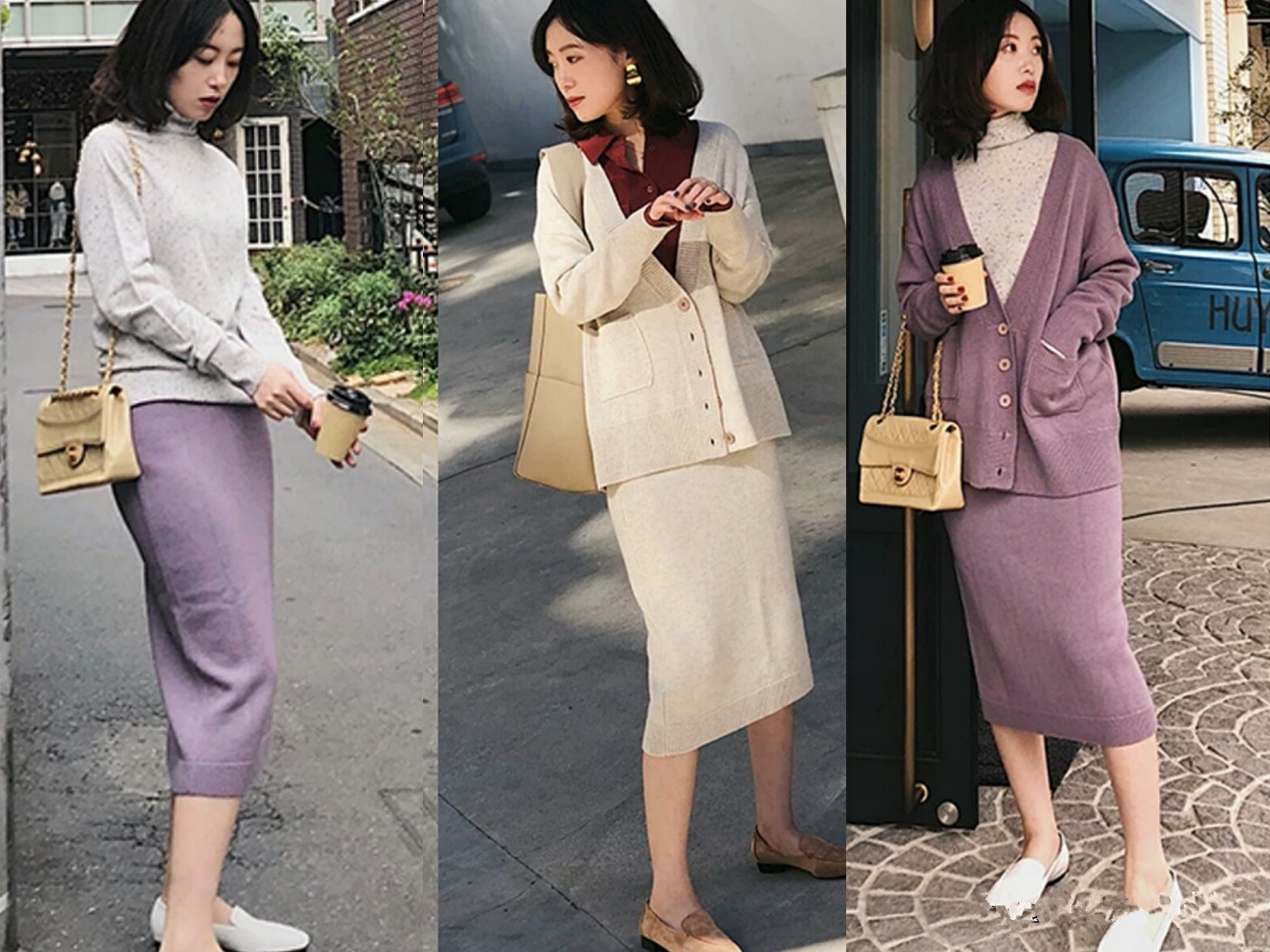 山东泰安秋子|今秋火了一种穿搭:叫“毛衣+半身裙/裤”!优雅且高级,演绎气质美!