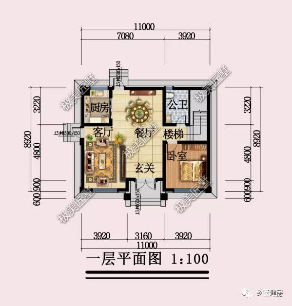 别墅|回老家建房，占地100平，起一栋这样的简欧风别墅准没错