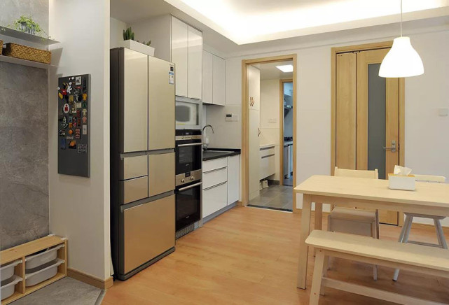 舒心|97平二居室杏黄色系充盈整个空间明亮舒适,很是舒心惬意