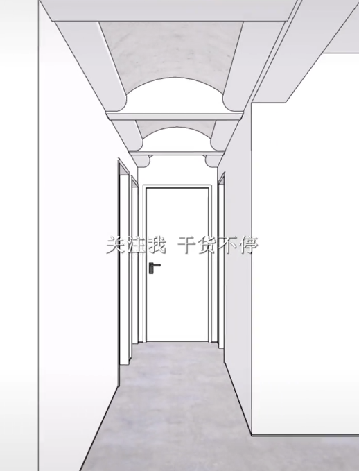 如果过道有三根梁该如何做？应该这样设计！