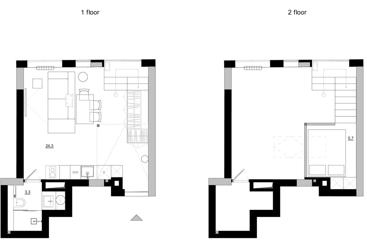 香港90后小姐姐，独居30㎡狭窄阁楼，装修完堪比百平大气豪宅