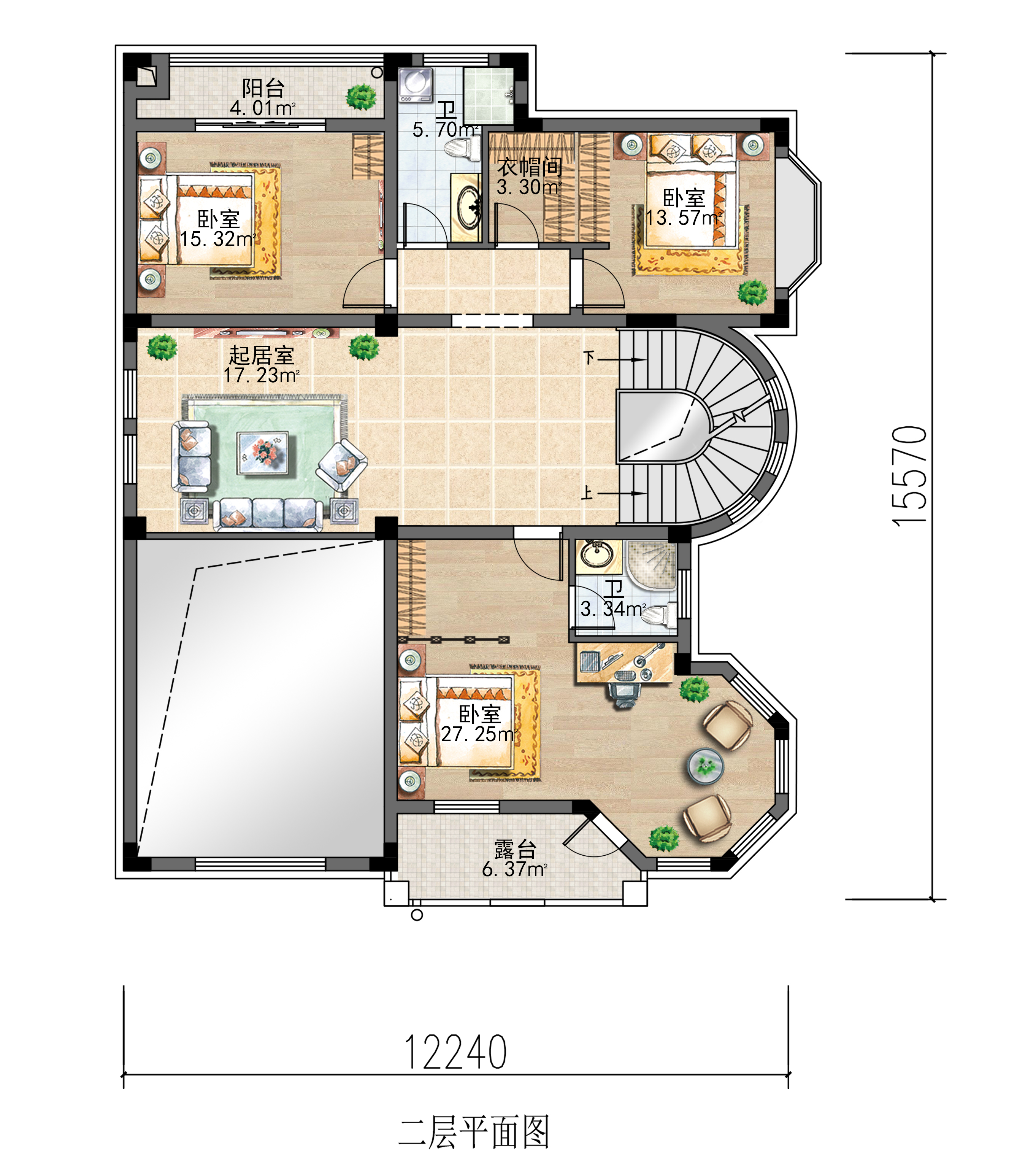 托斯卡纳风格自建别墅，温柔美好田园风，多面窗带来温暖阳光