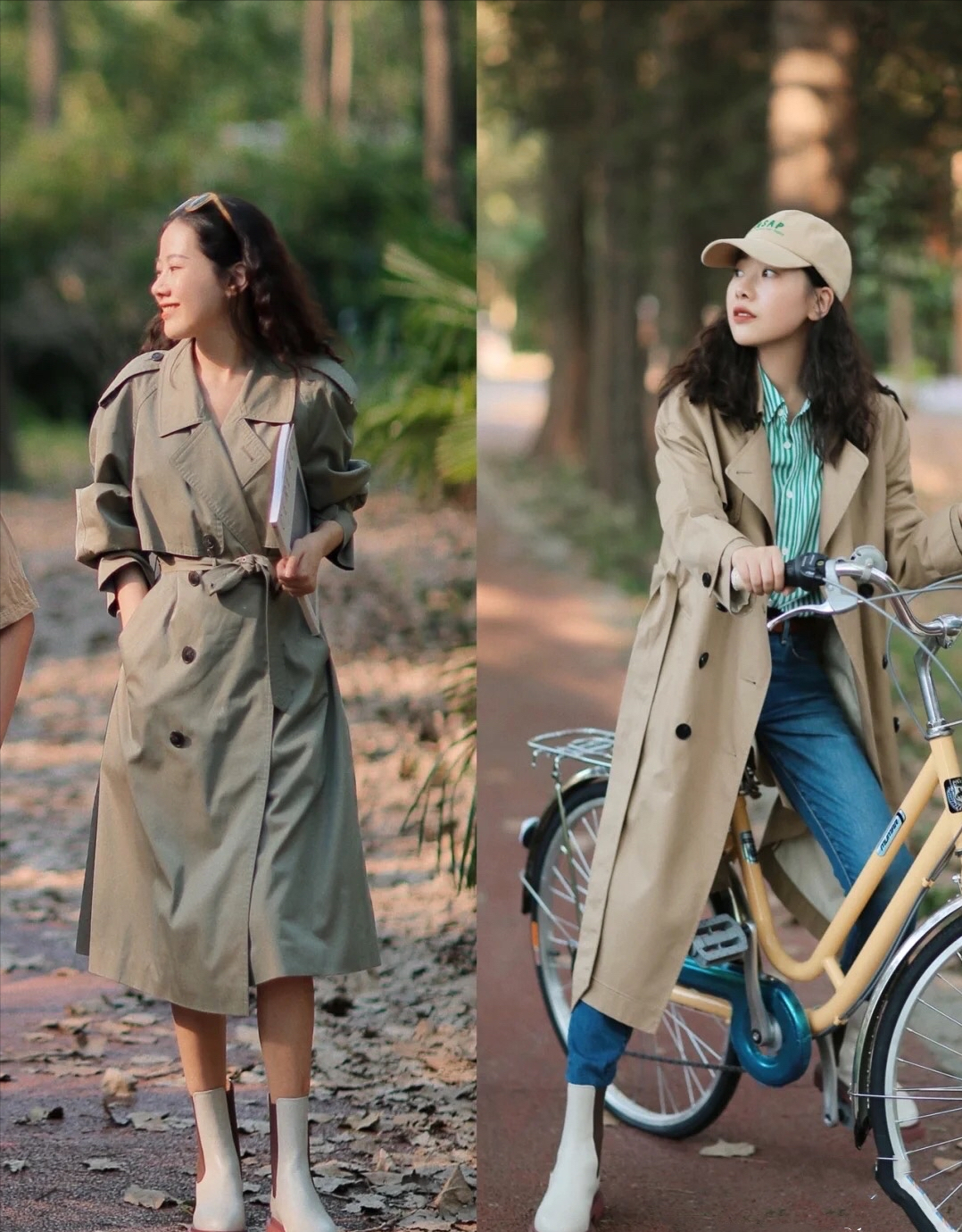 小喵说时尚 衣品好的女人，风衣从不会乱穿！瞧小姐姐的穿搭，多好看！