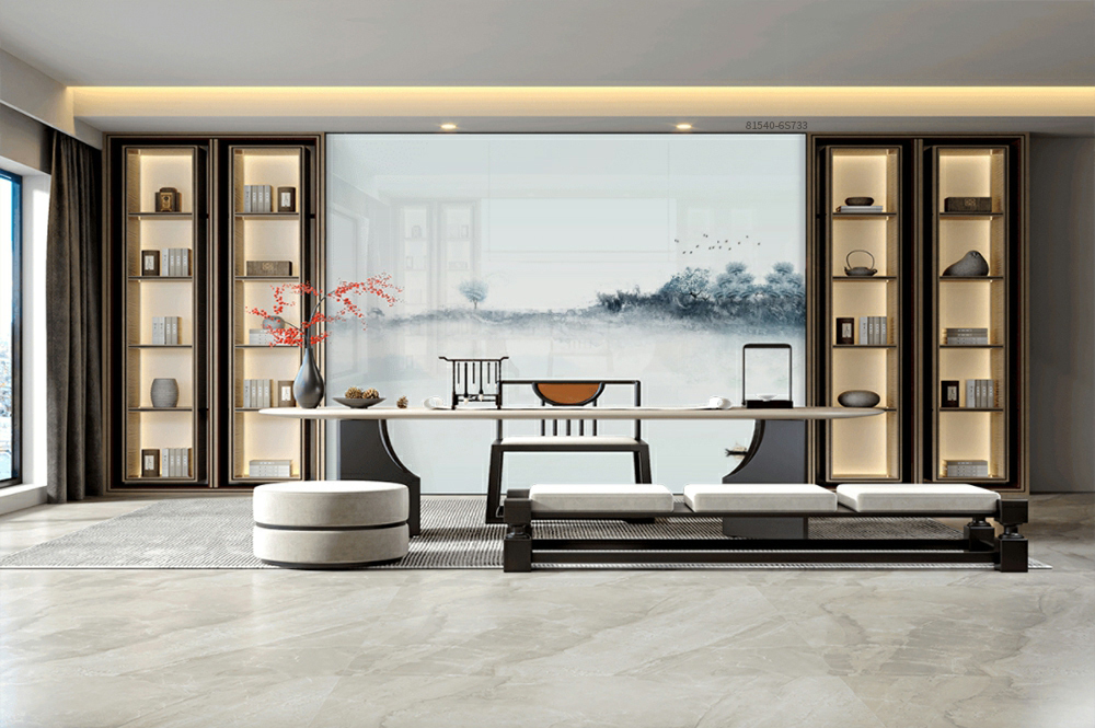 宋图网|禅意意境背景墙打造追求宁静舒适的家