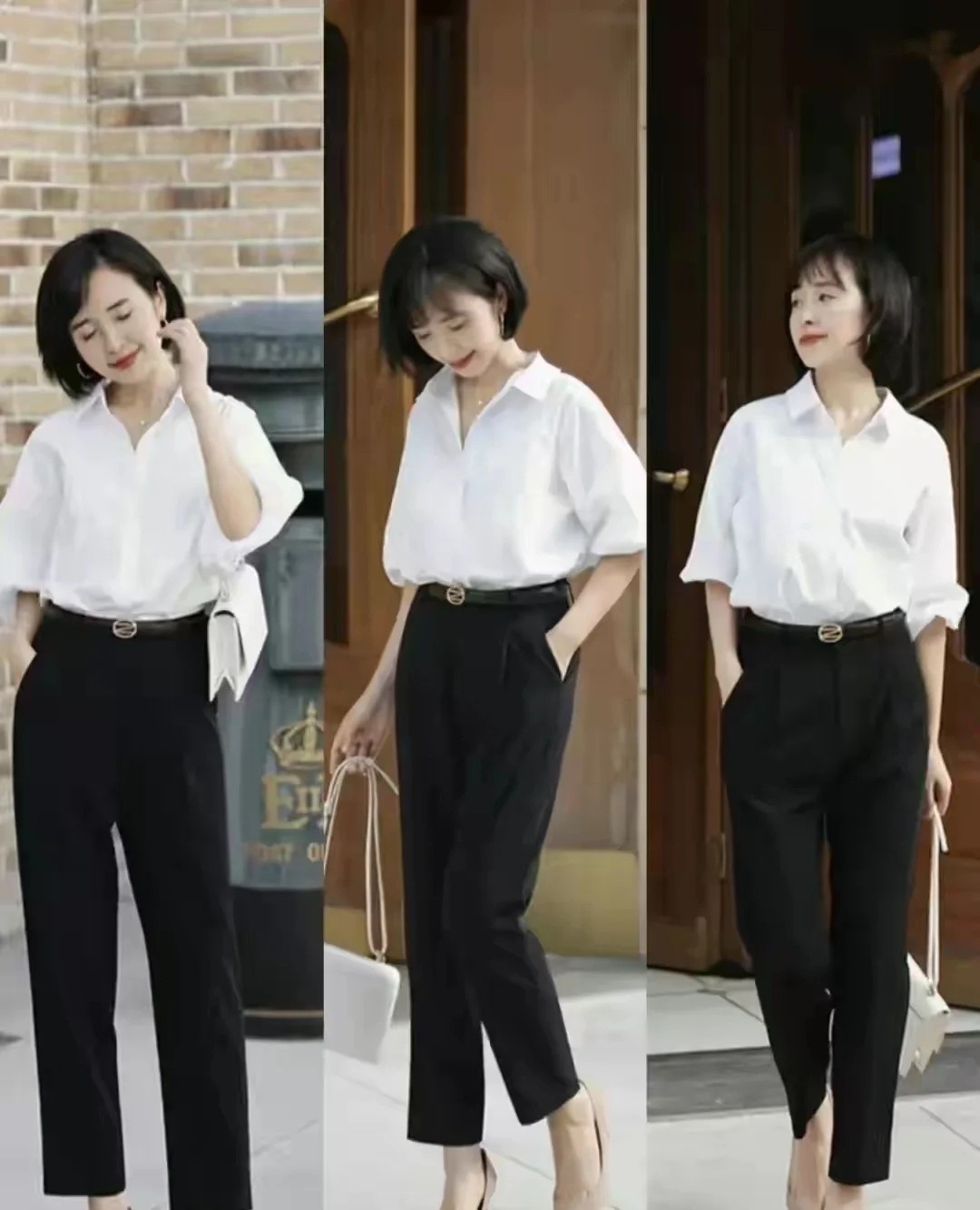 |穿白衬衫太土？3种风格，多套搭配，让你轻松穿出高级感