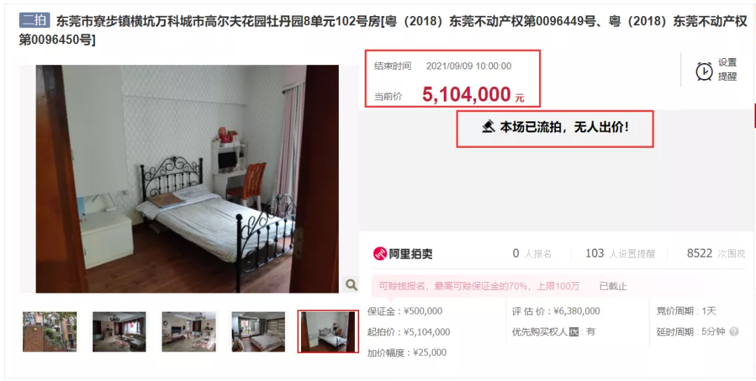 别墅|510万保证金!21000人围观!松山湖别墅8折拍卖没人要?
