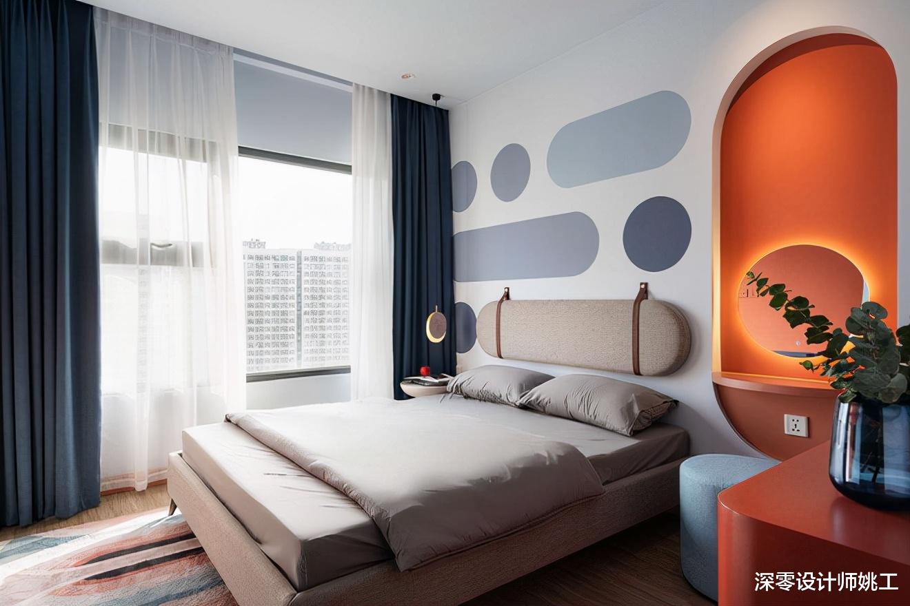 深零设计师姚工 敢想不敢装的家,她在这65㎡实现了,配色用到极致,全小区独一份