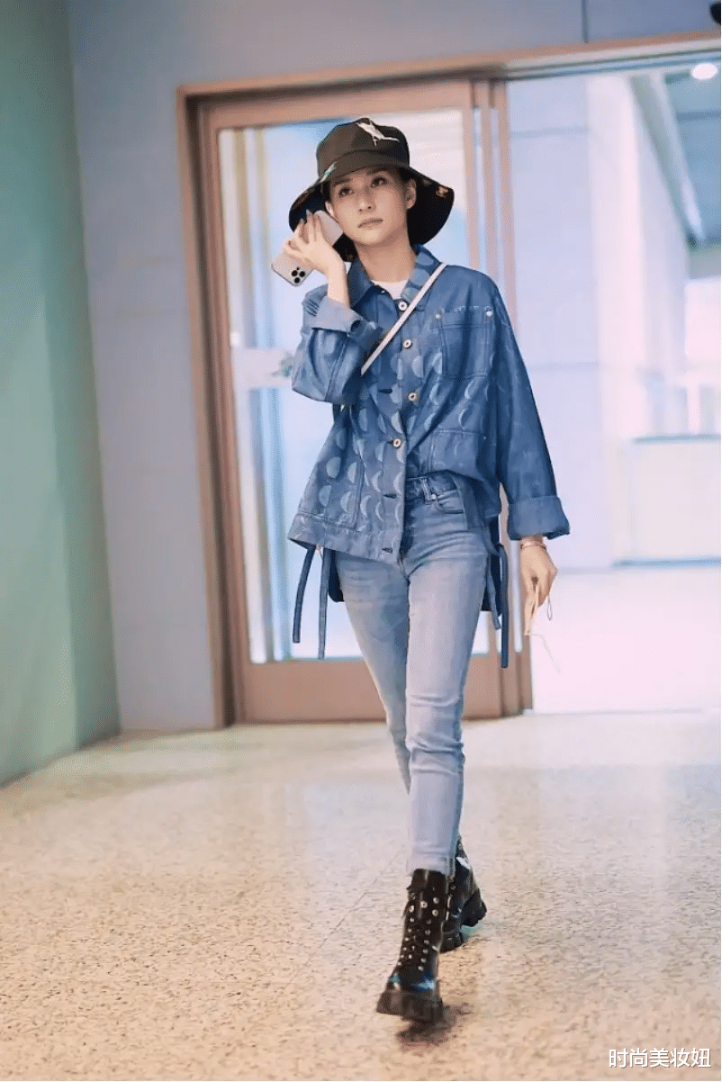 时尚美妆妞|林志玲身材太好了吧,这么紧的裤子都穿出皱褶,大长腿好迷人