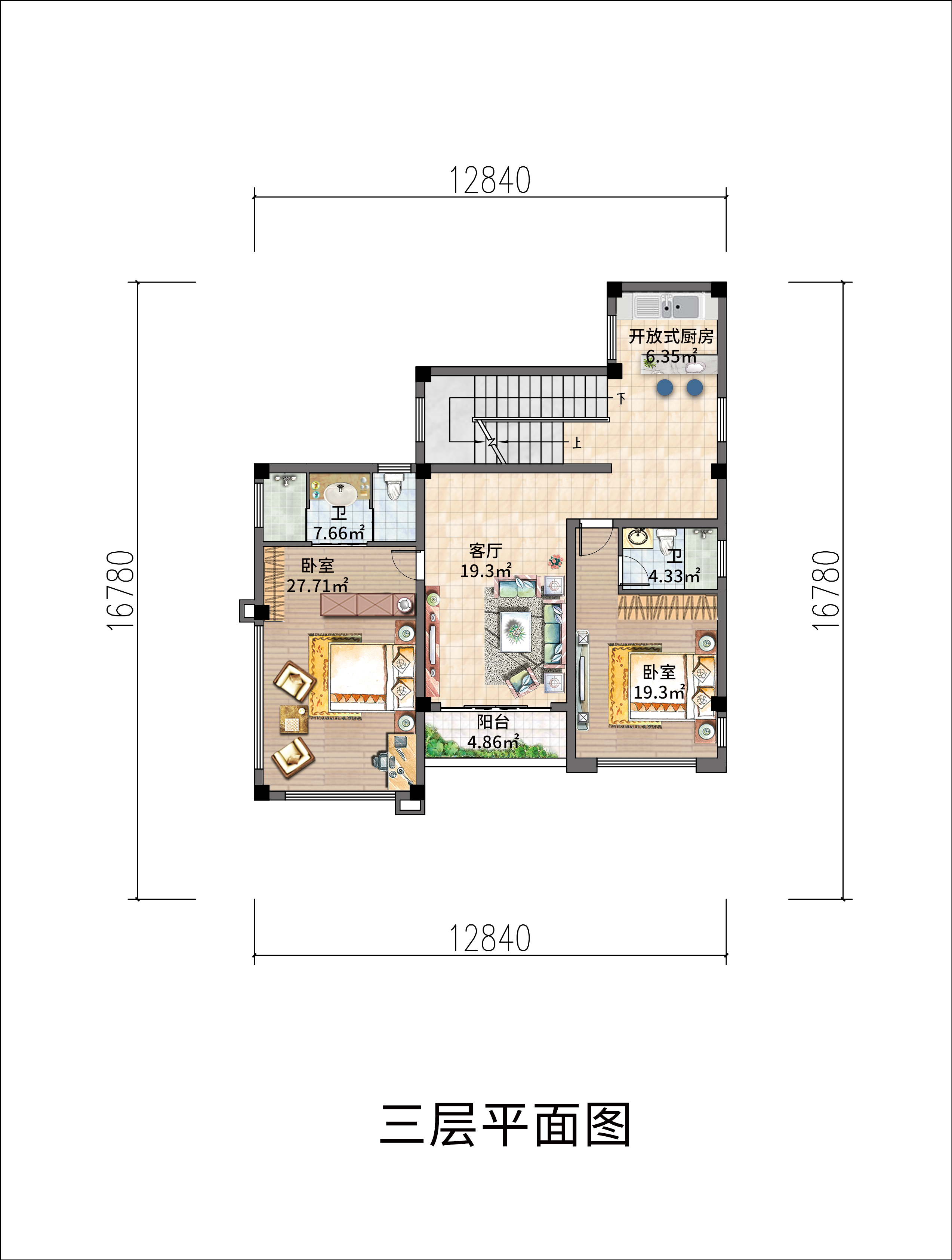 |现代四层别墅设计，两户居住