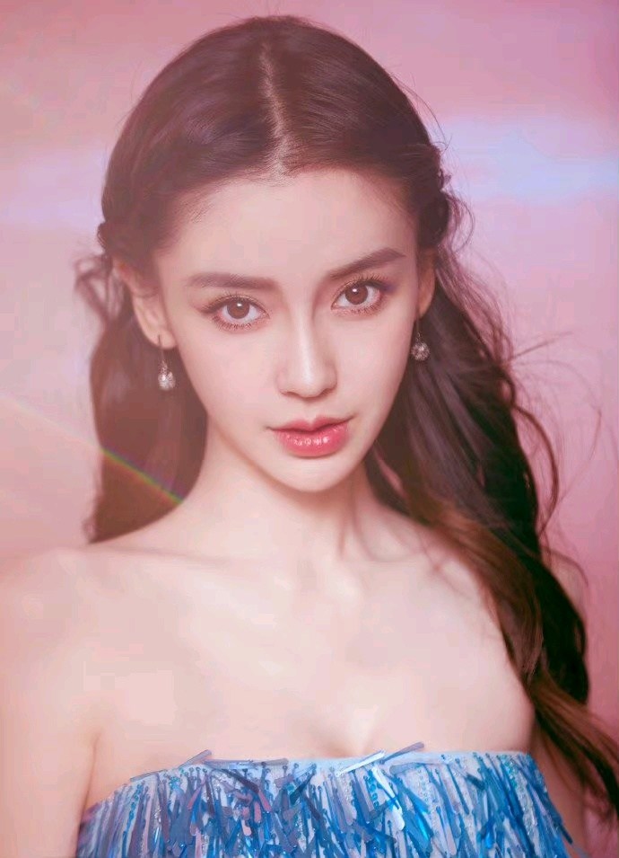 Angelababy|杨颖蓝色梦幻裙