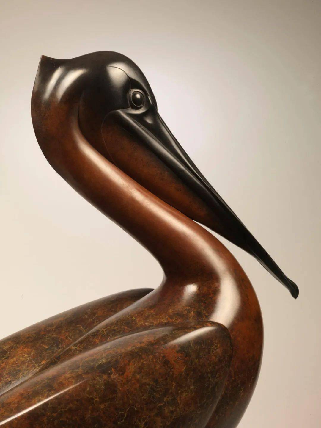 化石 ?Geoffrey Dashwood   青铜鸟类雕塑