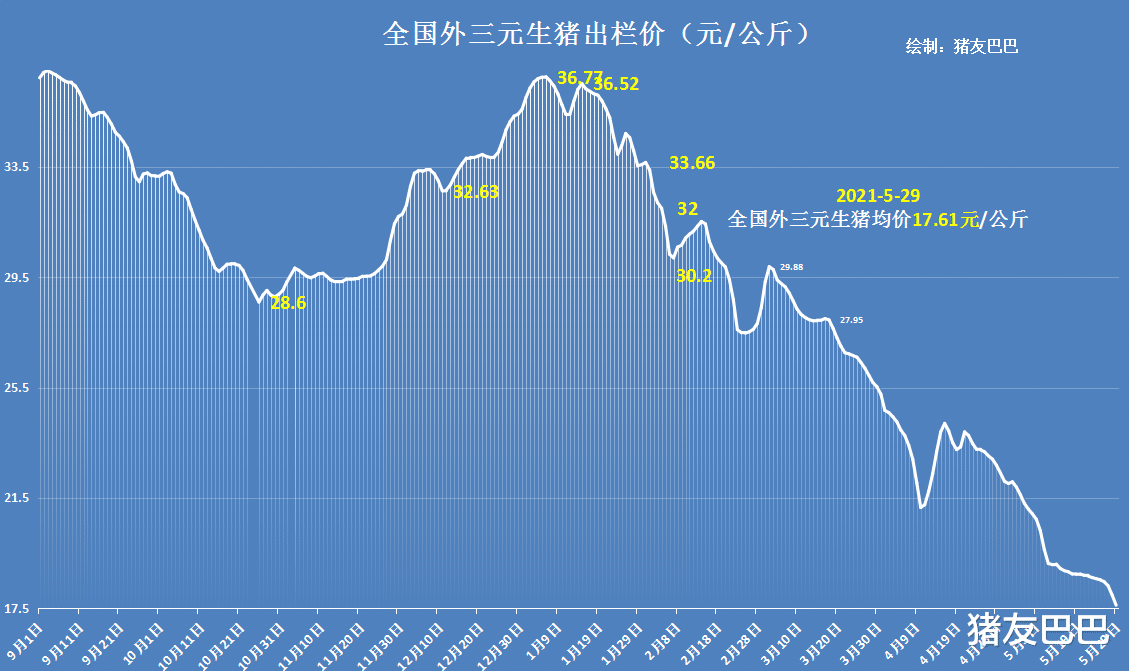 生猪价格 5月29日,猪价下跌加剧,强挫猪价的导火索,屠企牟利太多?