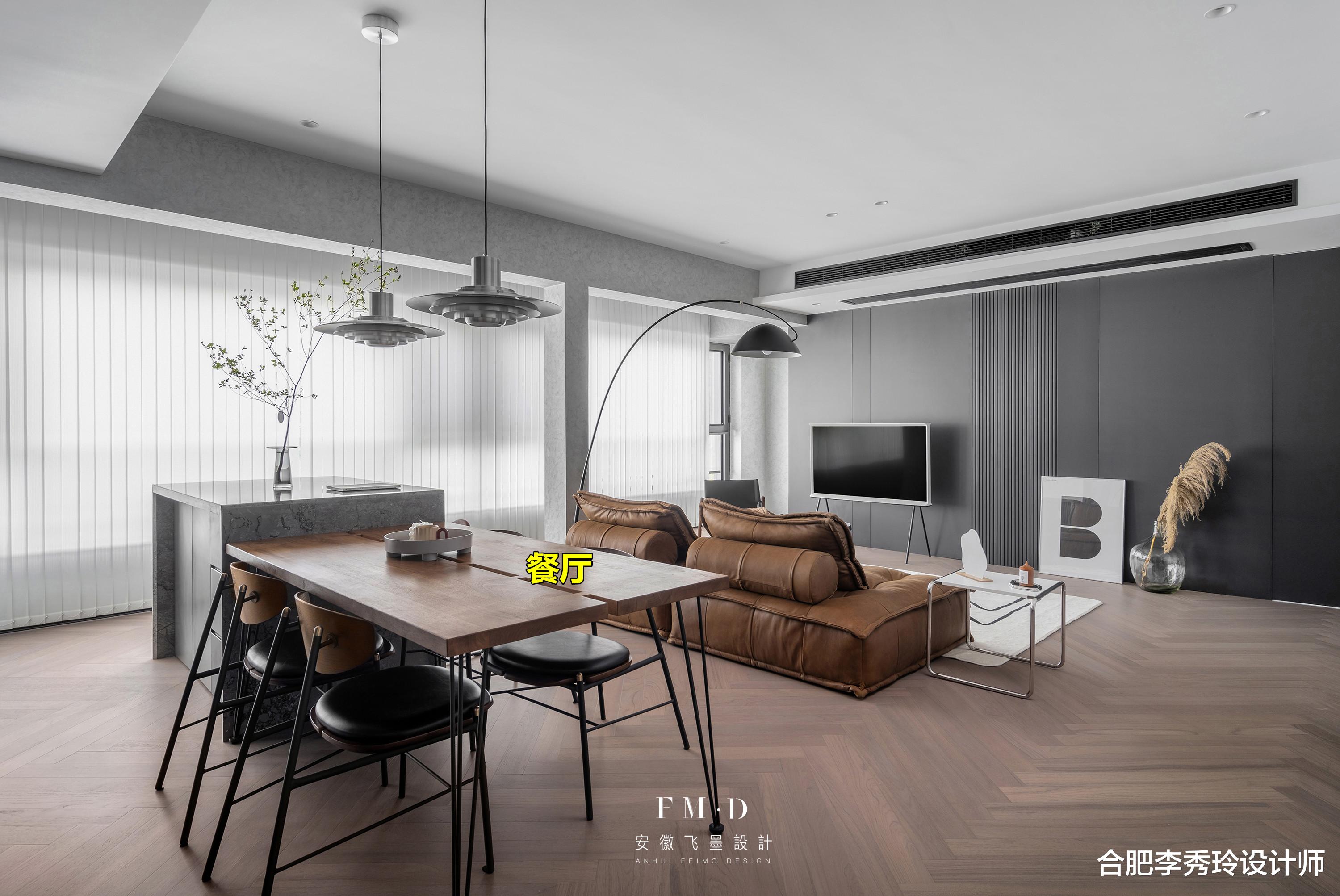 合肥李秀玲设计师 为什么越来越多人喜欢大横厅?开间5米5,住成大平层的效果多舒服