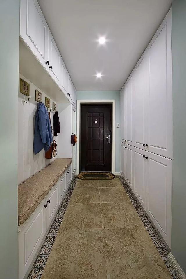 鞋柜+换鞋凳+收纳组合，这个柜子能顶一间房，漂亮又实用！