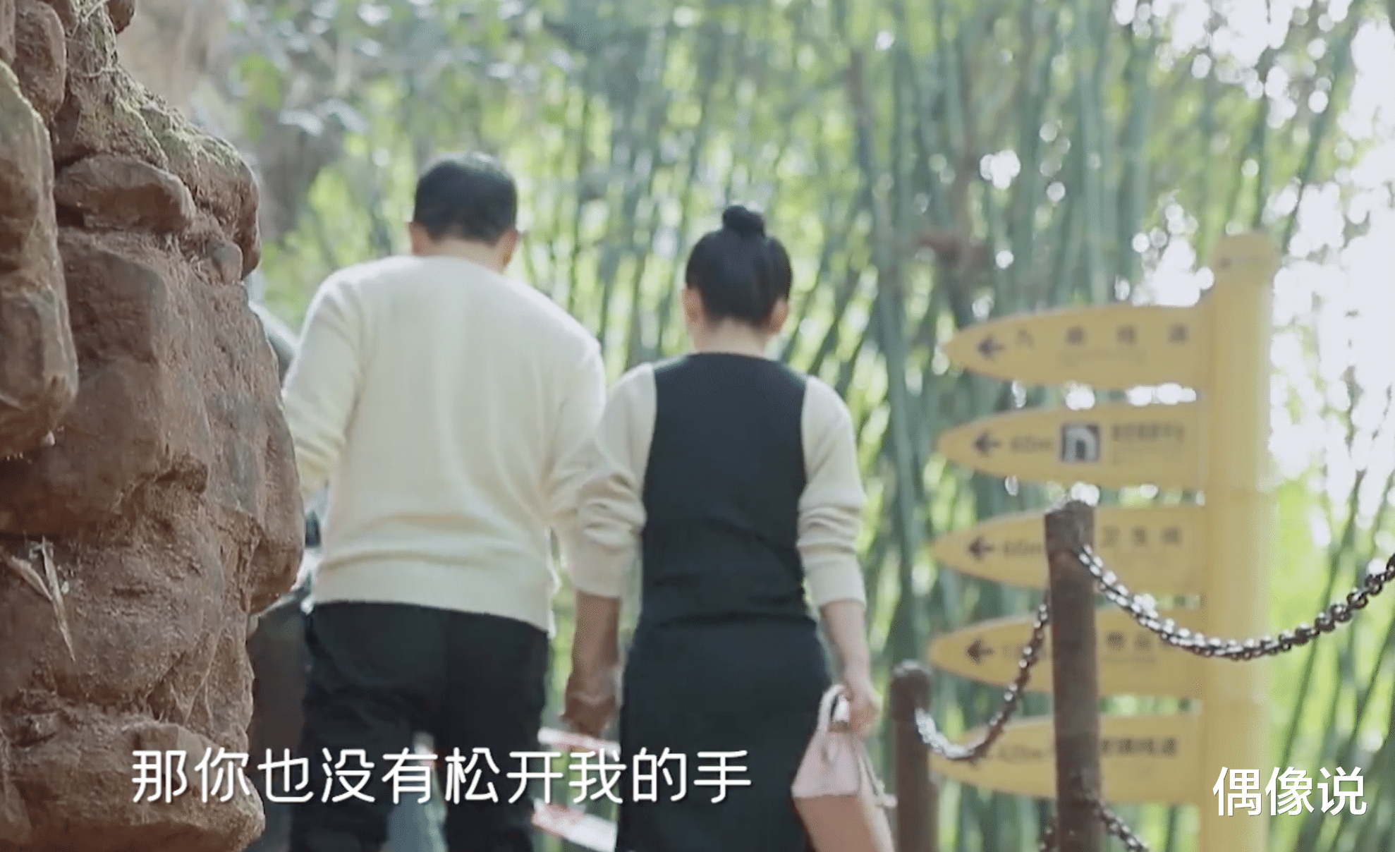 秦海璐|秦海璐和王新军手拉手爬山，老公全程提鞋，蒋勤勤牵手被甩差距大