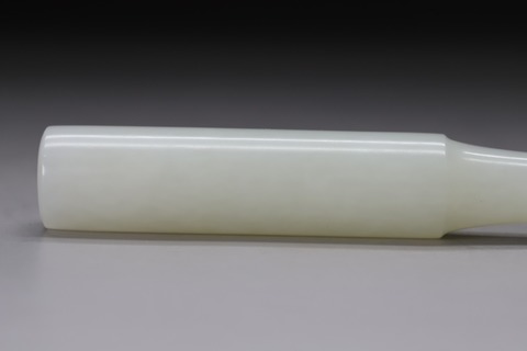 和田玉籽料|舊藏和田玉籽料“一级白 烟咀”