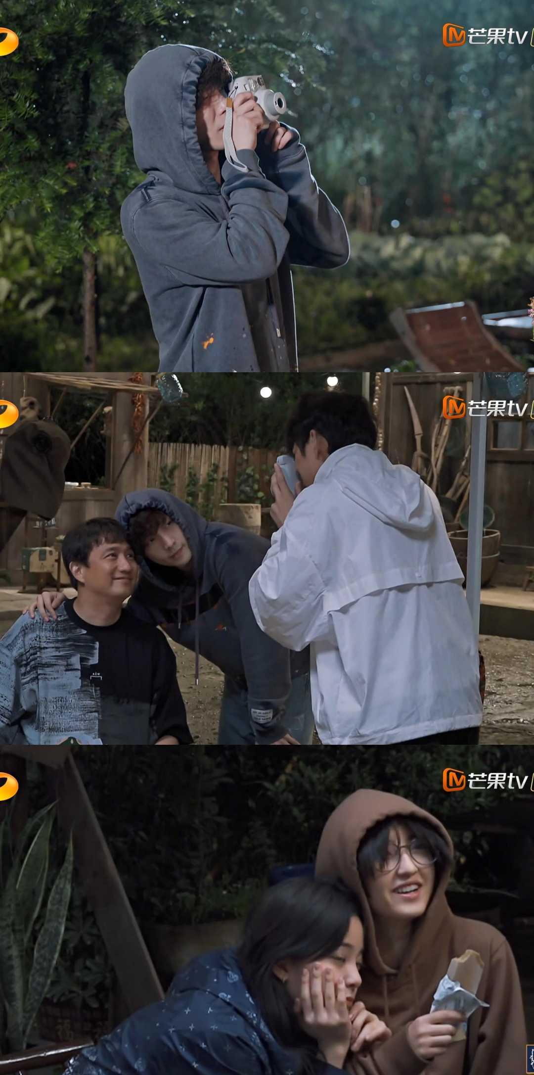 张艺兴|何炅和黄磊送张艺兴、彭昱畅、张子枫出门，特别像老父亲送孩子