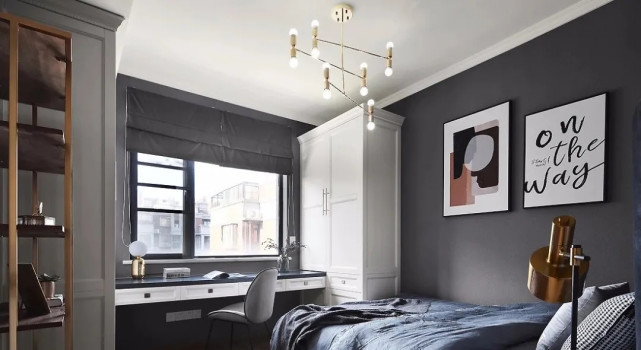 航天|130平轻奢风三居室，一明一暗之间带来丰富的内涵