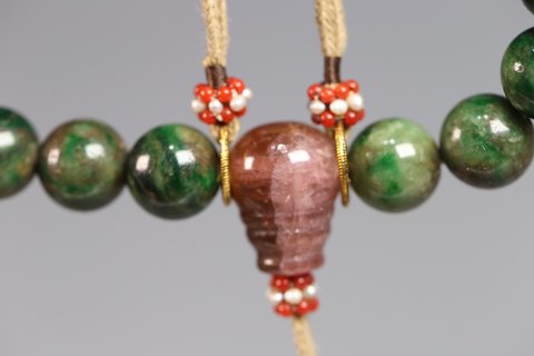 翡翠|翡翠十八子手持