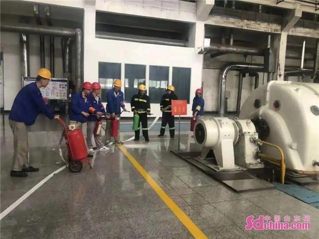 中国山东网 淄川消防开展“百店万人”消防大演练活动