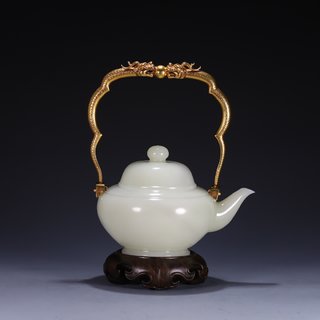 |回流 老和田玉提梁壶