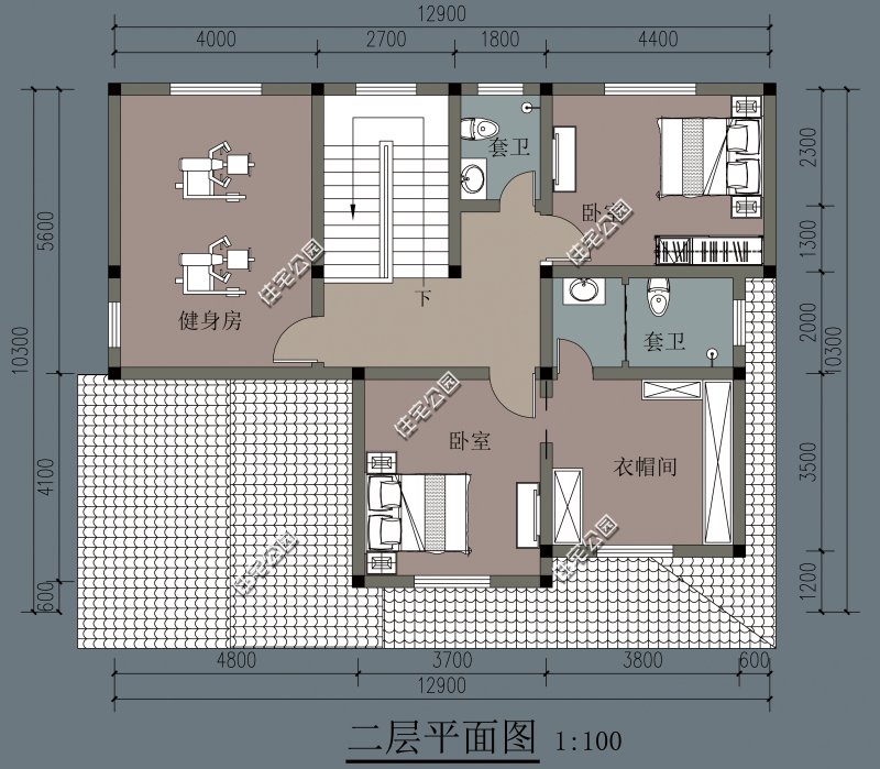 别墅|10套带健身房的农村别墅图纸，在家也能做运动，哪套更适合农村呢