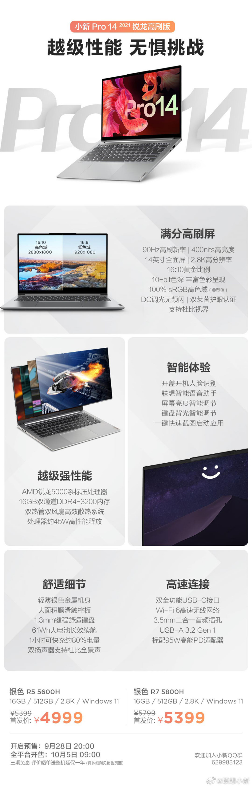 联想|联想推出了五款新款 预装 Windows 11 家庭中文版