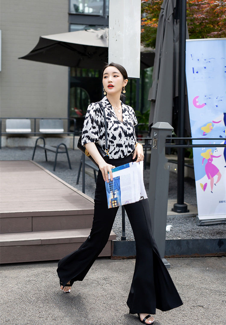 衬衫|夏天上班时，别穿得太花俏！“衬衫+半身裙/裤”穿搭：演绎气质美