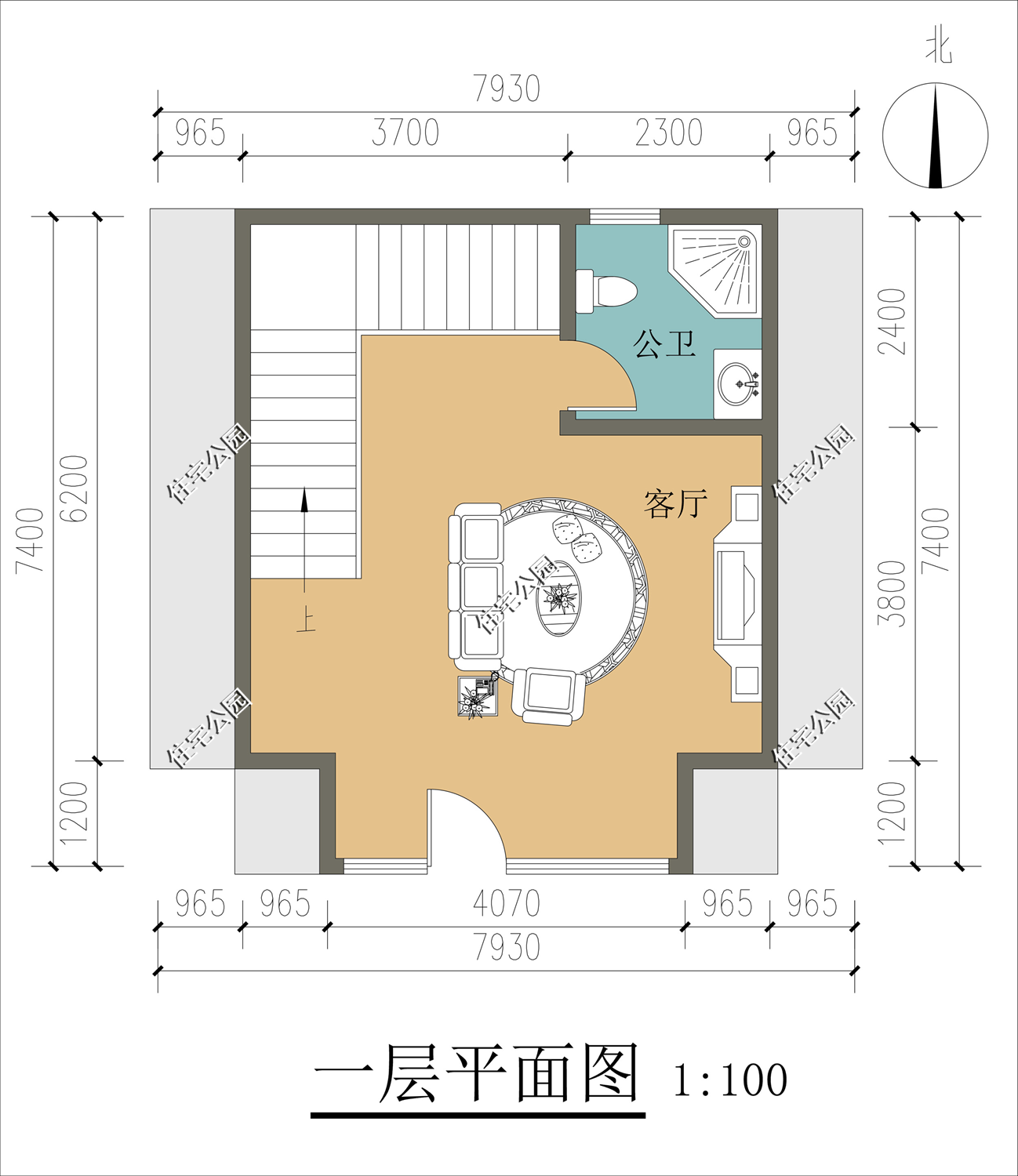 |7×7米农村小户型，当个民宿就挺好，这样设计保证客满为患