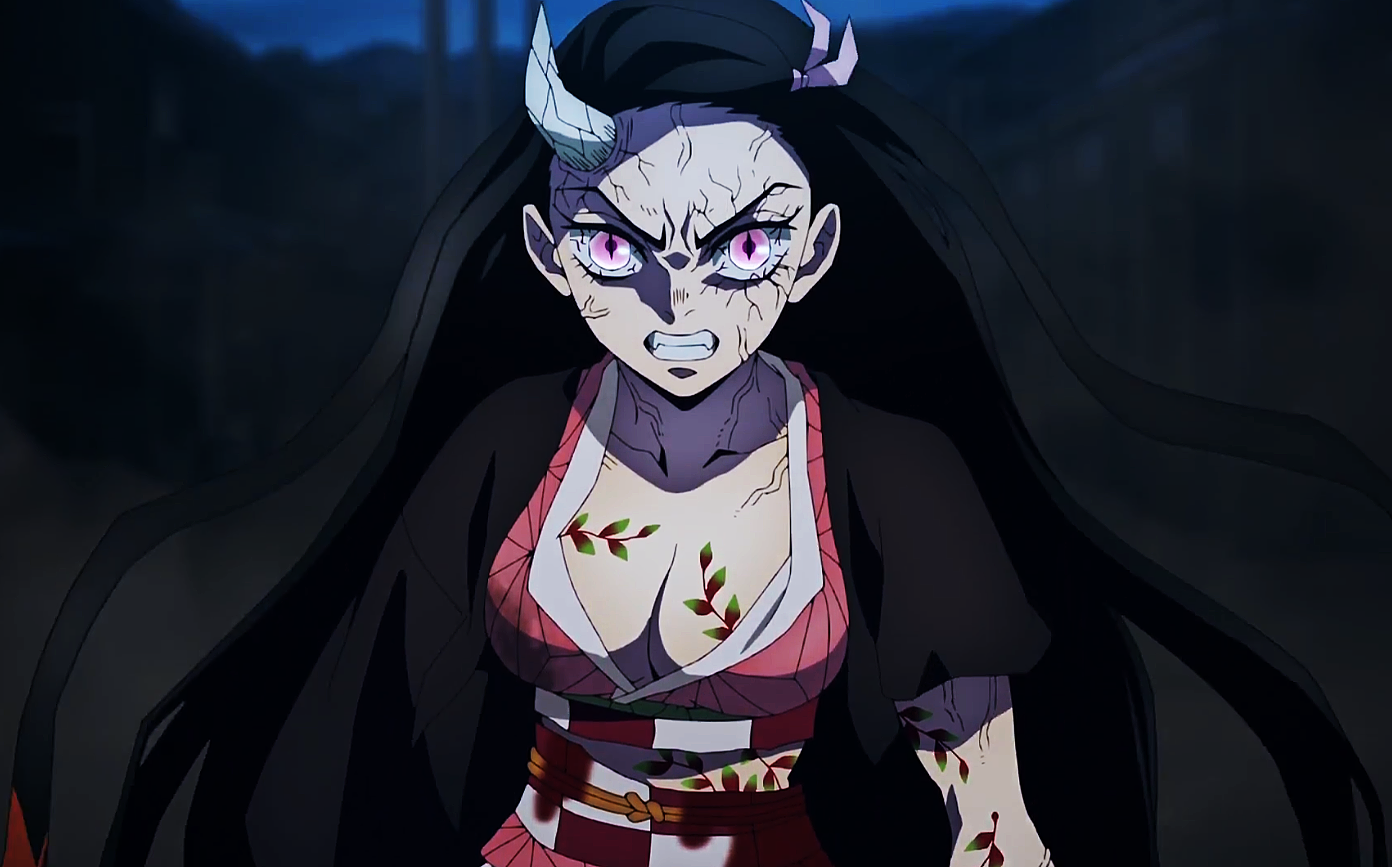 炭治郎|鬼灭之刃：炭治郎使用日呼真的很帅，但我的注意力都在弥豆子身上