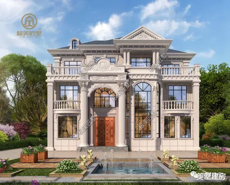 豪华大气的欧式别墅，占地184平，盖最靓的房