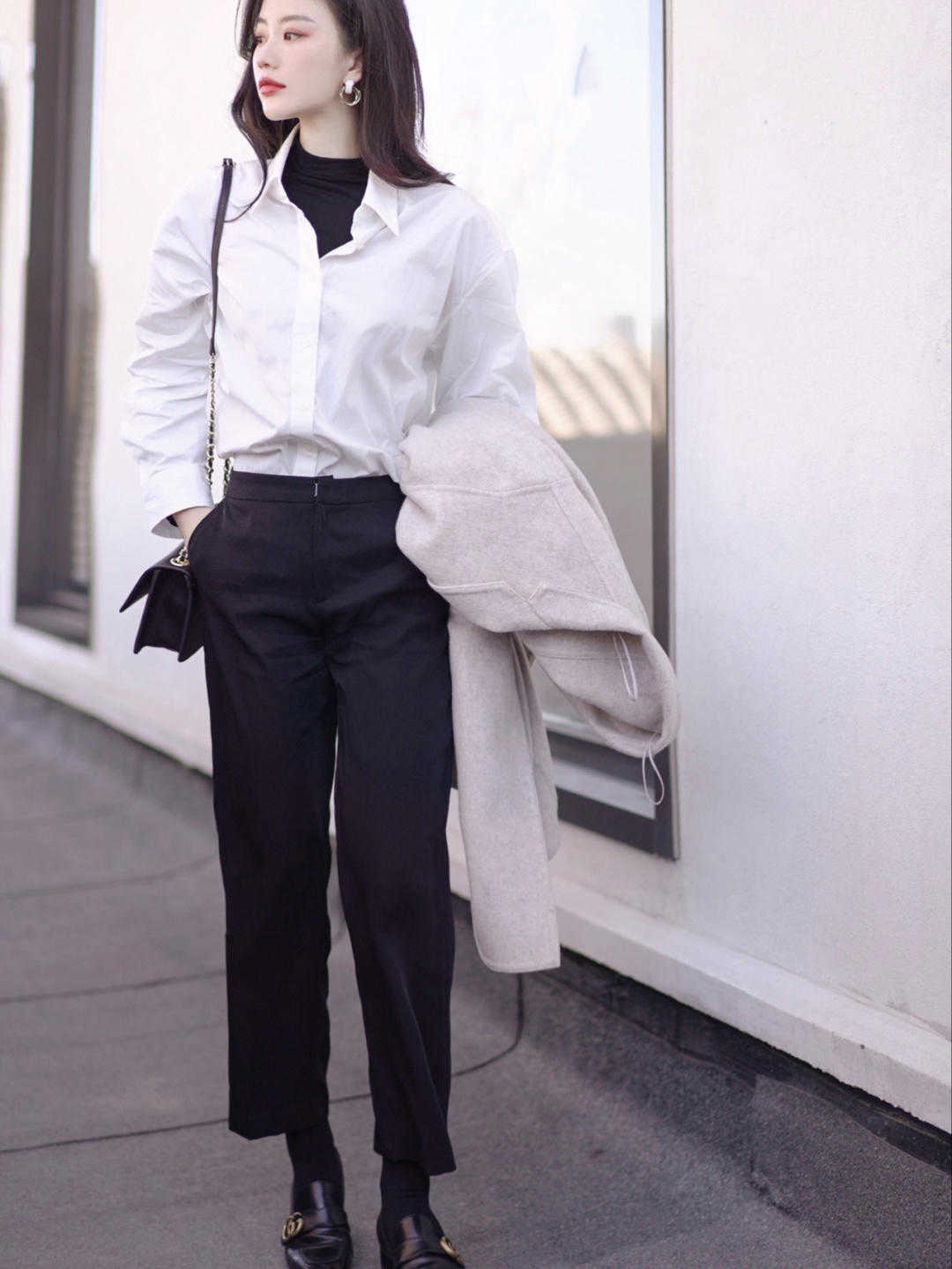 何有强|奔三奔四也不怕，大衣搭配西装裤减龄又洋气，不挑人还很百搭！