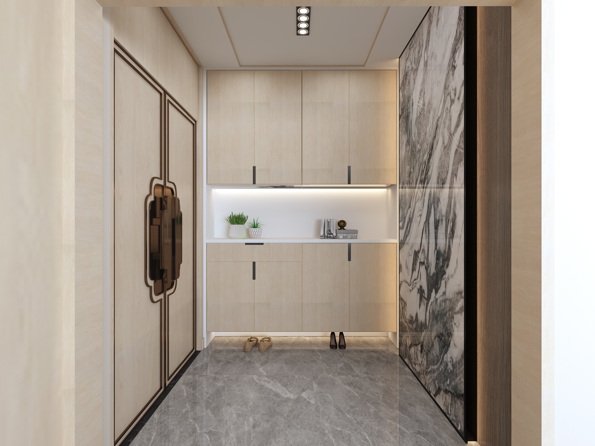 鲁班|【鲁班装饰】龙熙壹号125m2新中式风格 传统与时尚并存