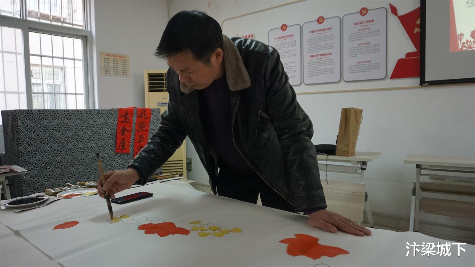 汴梁城下 汴梁公益 开封市部分书画家组团到金康社区为居民写春联