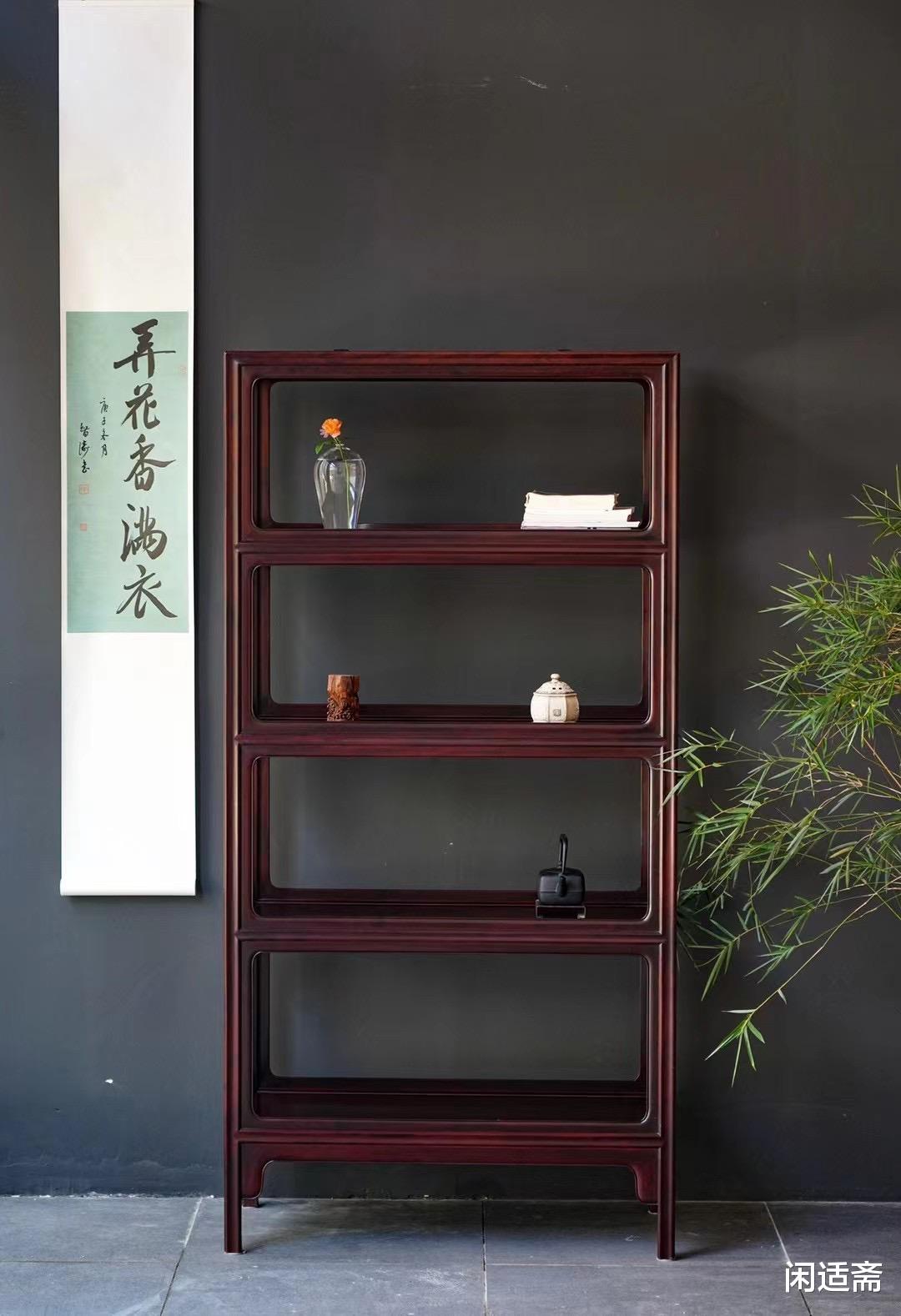 |明式围栏式书架，文人家具，古雅隽永之美的体现