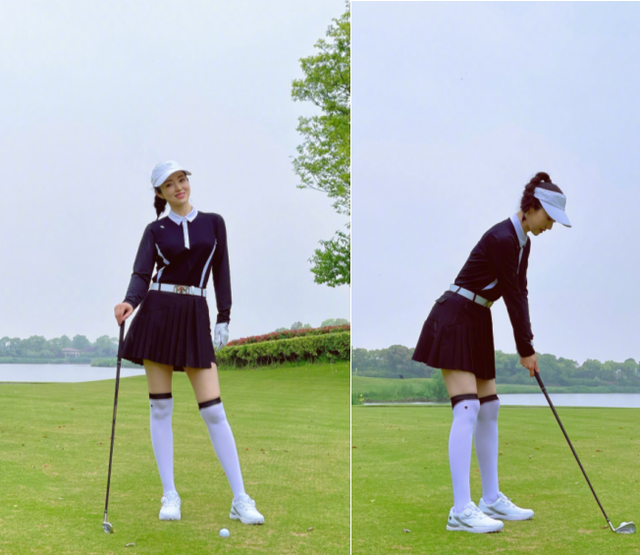 董璇|42岁董璇穿深V裙好性感！皮肤白皙涂大红唇，一脸霸气秀事业线