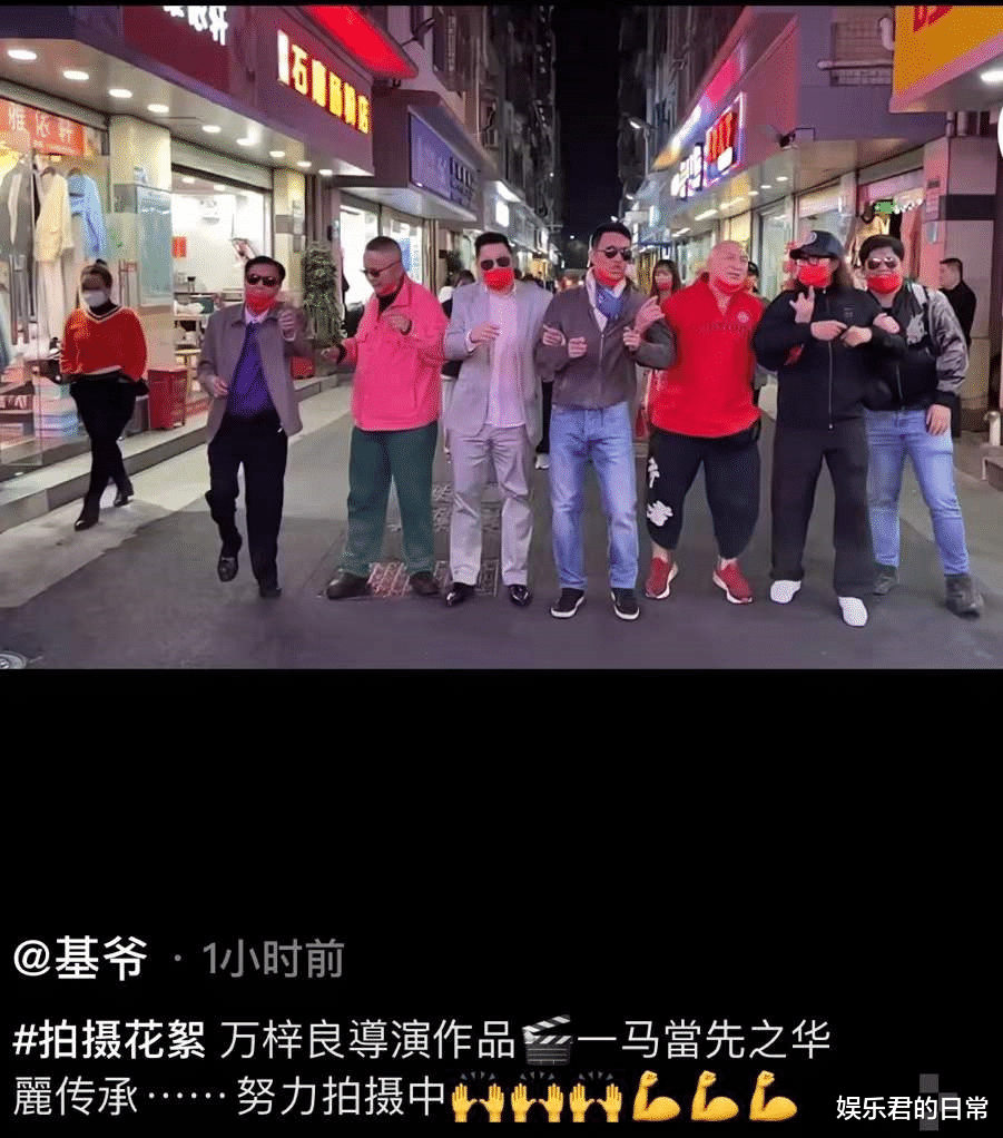 万梓良|64岁万梓良又惹争议！马路中间拍戏影响交通，多辆外卖车擦身而过