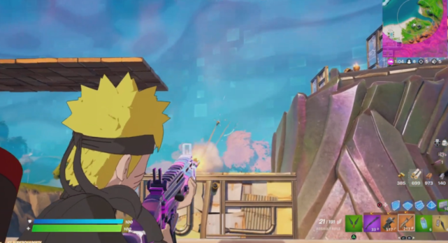 火影忍者|比忍术好用？《火影忍者》联动《堡垒之夜》鸣人掏枪教你什么叫时代变了