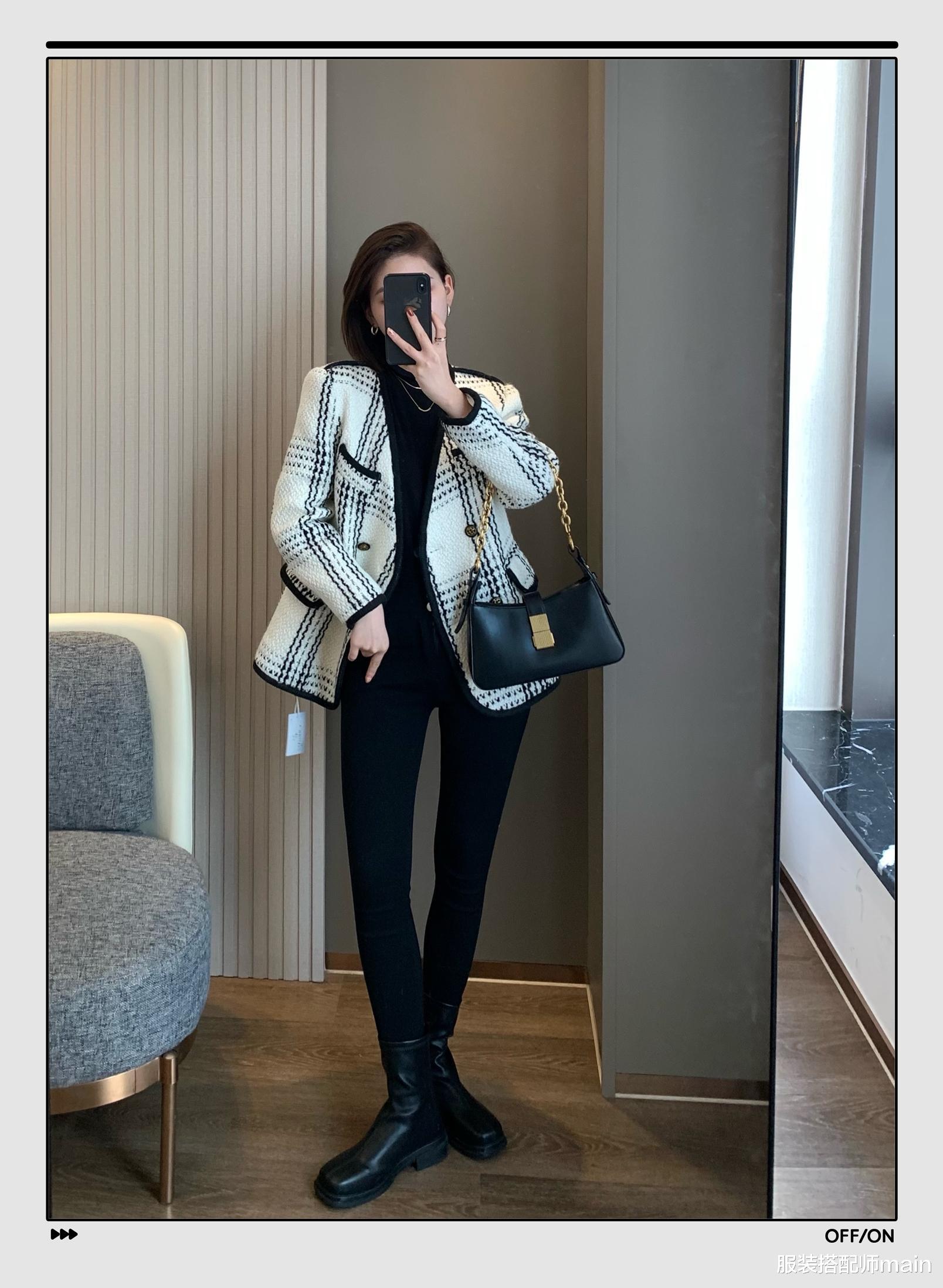 服装搭配师main 小香风外套时髦百搭，穿上还能显瘦10斤，我一口气买了11件